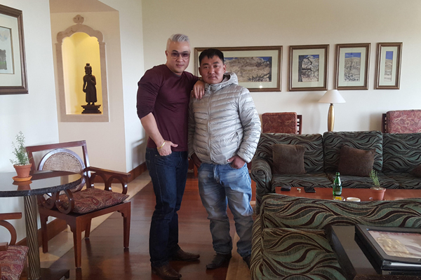 With Malaysian friend at Hyatt Hotel 